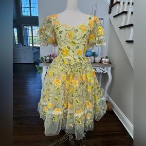 JessaKae Bramble dress in Yellow XXS NWT